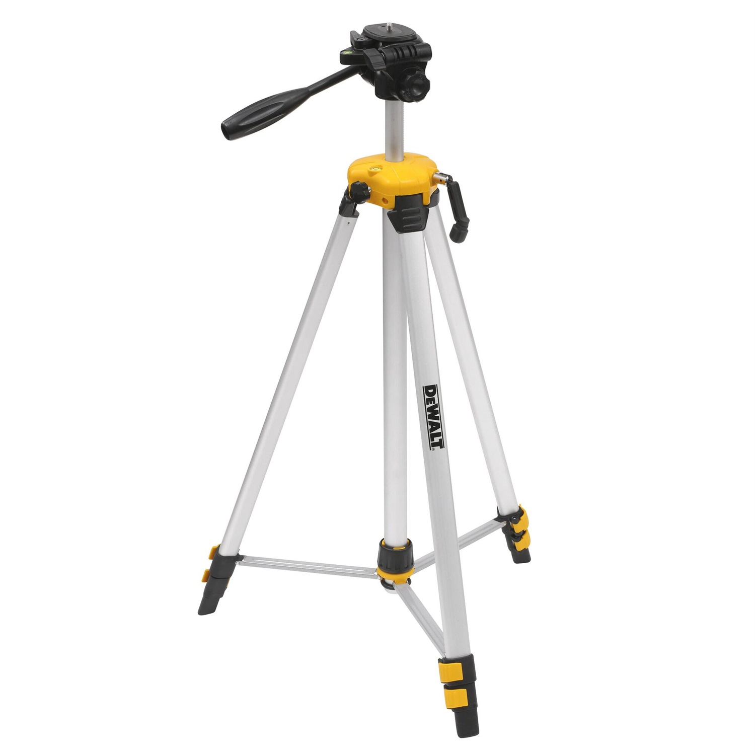 DeWALT DE0881T-XJ Treppiede Telescopico in Alluminio per Livella Laser - Altezza Regolabile da 65 cm a 173 cm, Attacco Universale 1/4-20