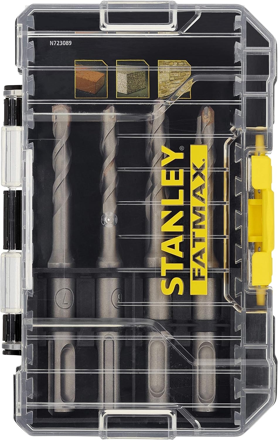 Stanley FatMax STA88555-XJ Set di 8 Punte SDS-Plus Premium per Forare - Ø 5, 6 (2), 7, 8 (2), 10 (2) mm