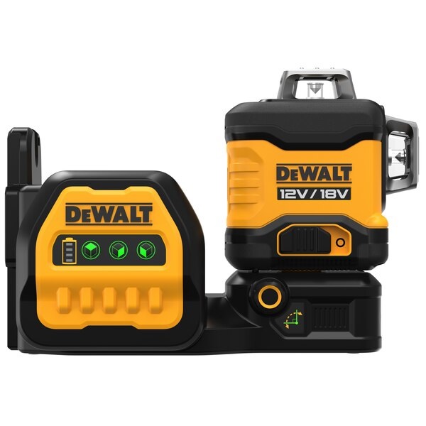 DeWALT DCE089NG18-XJ Laser Multilinea Verde 3 x 360° Autolivellante - Compatibile con Batterie XR 12V/18V