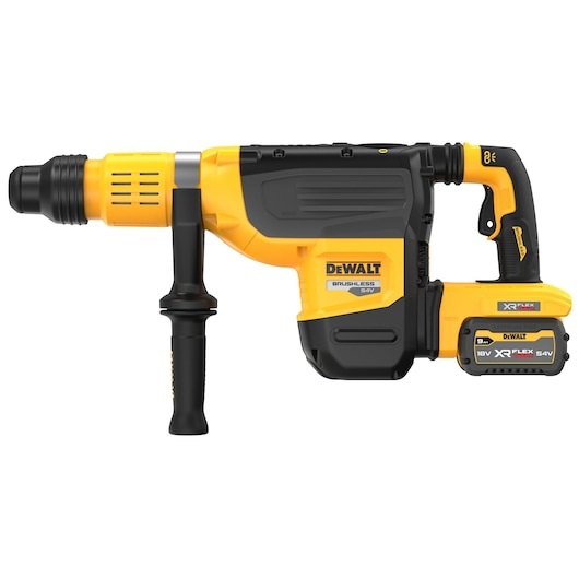 DeWALT Martello Demoperforatore SDS-MAX 54V XR Flexvolt 9.0Ah con 2 Batterie e Caricabatterie