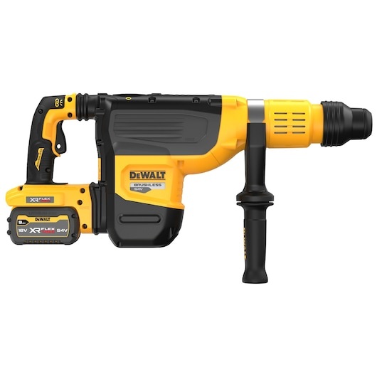 DeWALT Martello Demoperforatore SDS-MAX 54V XR Flexvolt 9.0Ah con 2 Batterie e Caricabatterie