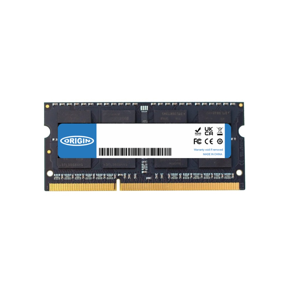 Origin Storage 8GB DDR3 1600MHz SO-DIMM 2Rx8 Non-ECC 1.35V - Memoria RAM per Laptop