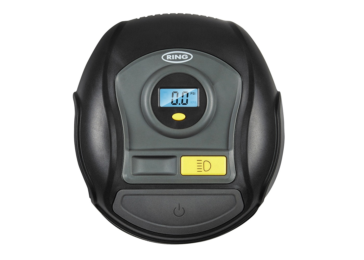Ring Compressore Digitale 12V - Gonfia Pneumatici in 3,5 Minuti con Display Digitale e Tubo Flessibile