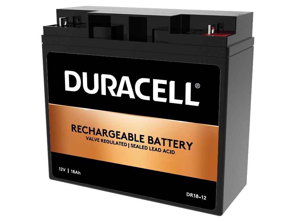 Duracell DR18-12 Batteria UPS Acido Piombo VRLA 12V 18Ah - Dimensioni 18,1x7,7x16,76 cm