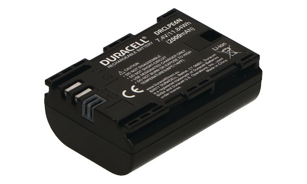 Duracell Batteria Ricaricabile Li-Ion 2000 mAh per Canon LP-E6N - Compatibile con EOS 7D Mk II e XC10