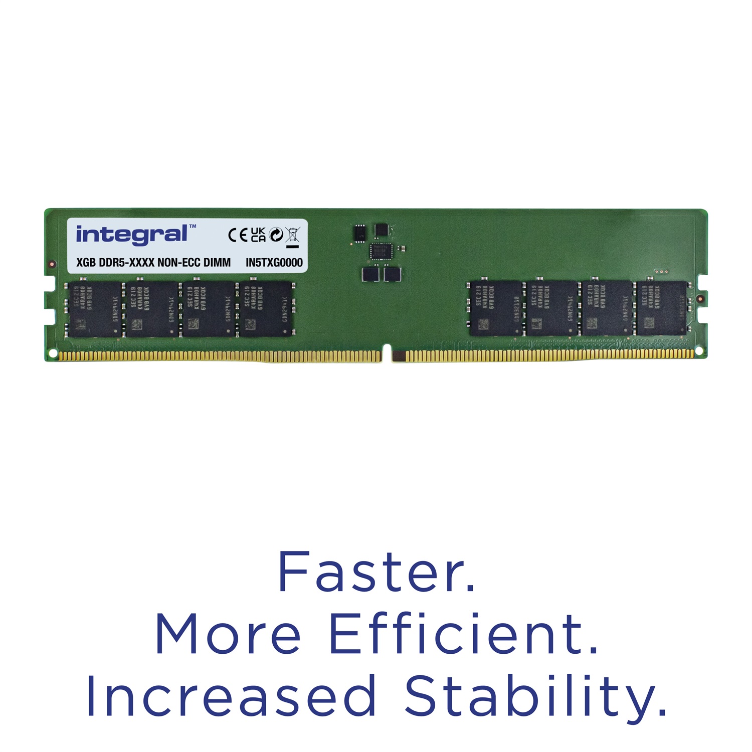 Integral Memoria RAM DDR5 32GB 4800MHz UNBUFFERED NON-ECC 1.1V 288-pin DIMM
