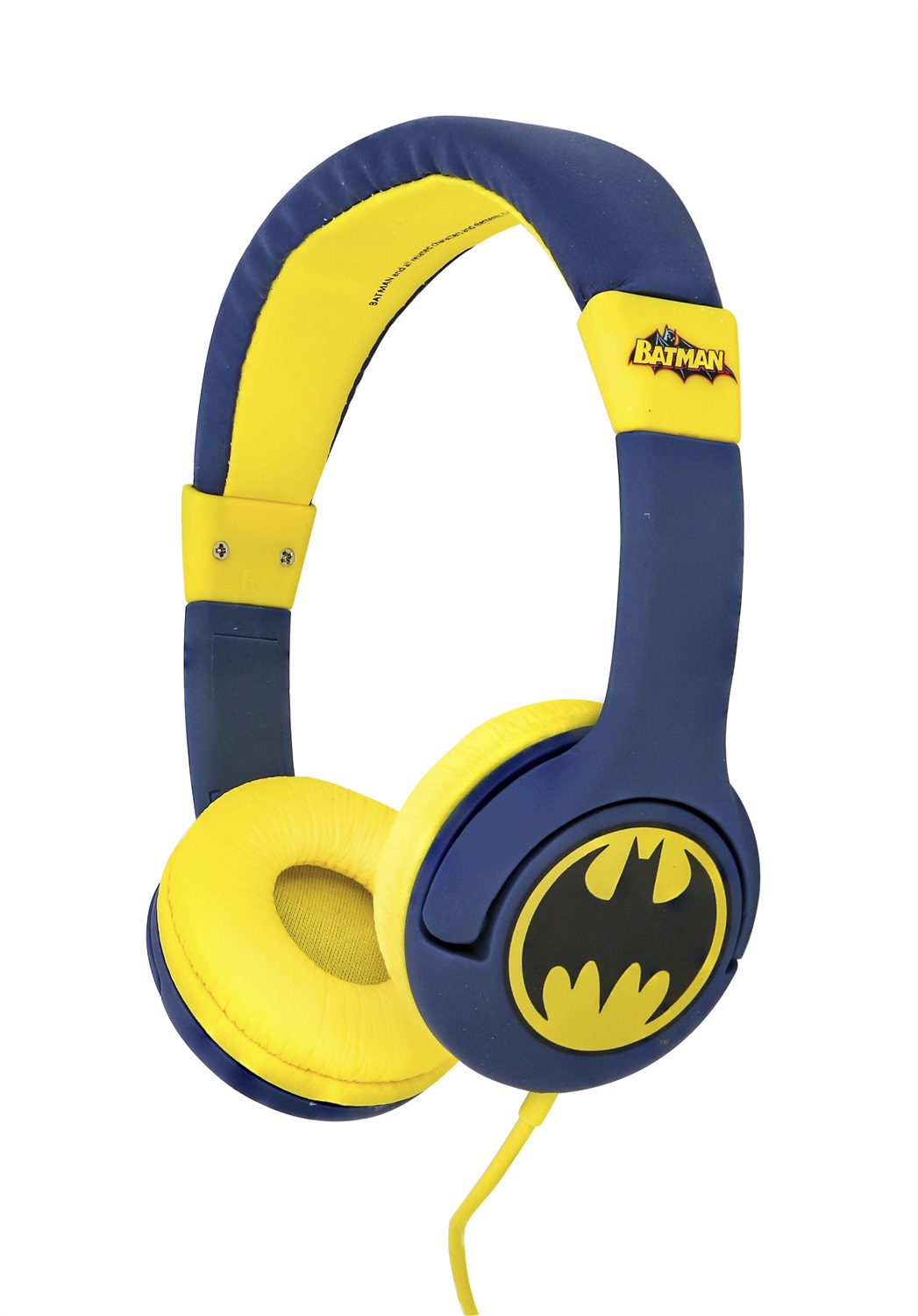OTL Technologies Batman Bat Signal JUNIOR Cuffia Cablata per Bambini Blu - Volume Max 85dB, Compatibile con Dispositivi da 3.5mm