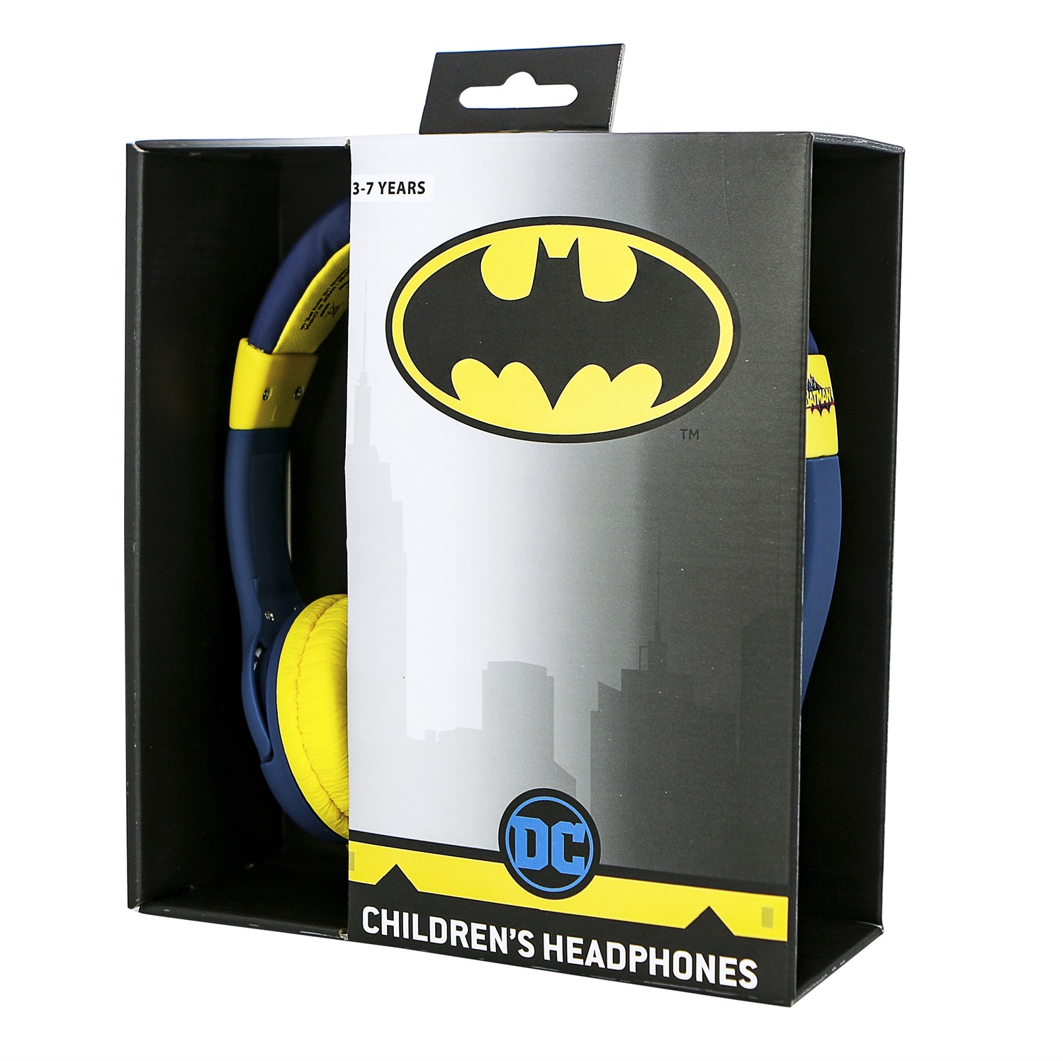 OTL Technologies Batman Bat Signal JUNIOR Cuffia Cablata per Bambini Blu - Volume Max 85dB, Compatibile con Dispositivi da 3.5mm