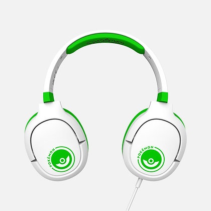 OTL Technologies Pokémon White Green Pro G1 Cuffie Gaming Over-ear con Microfono Boom, Verde e Bianco