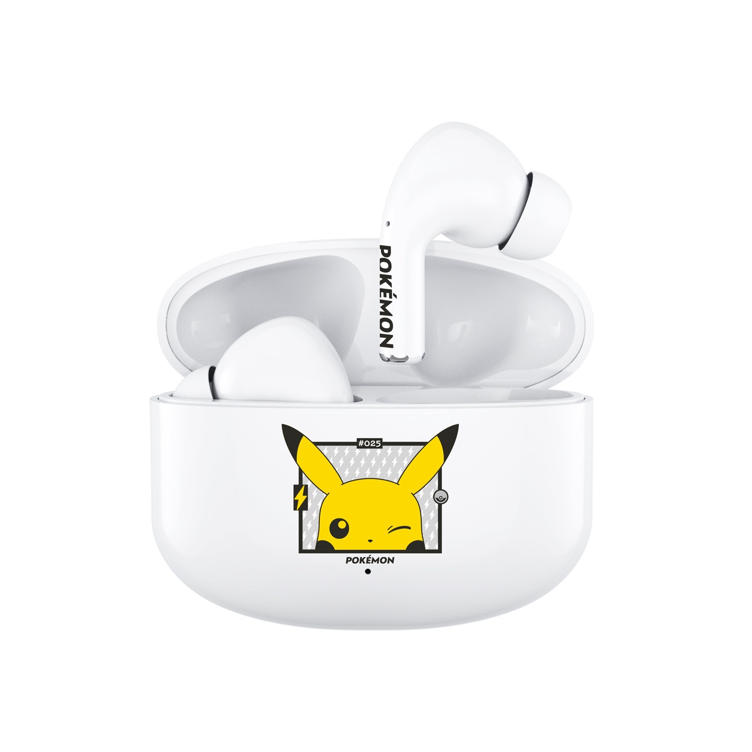 OTL Technologies Pokemon #25 CORE TWS EARPODS - Cuffie In-ear True Wireless Stereo Bluetooth per Musica e Chiamate, Fino a 6 Ore di Autonomia, Custodia di Ricarica Inclusa, Colori Bianco e Giallo