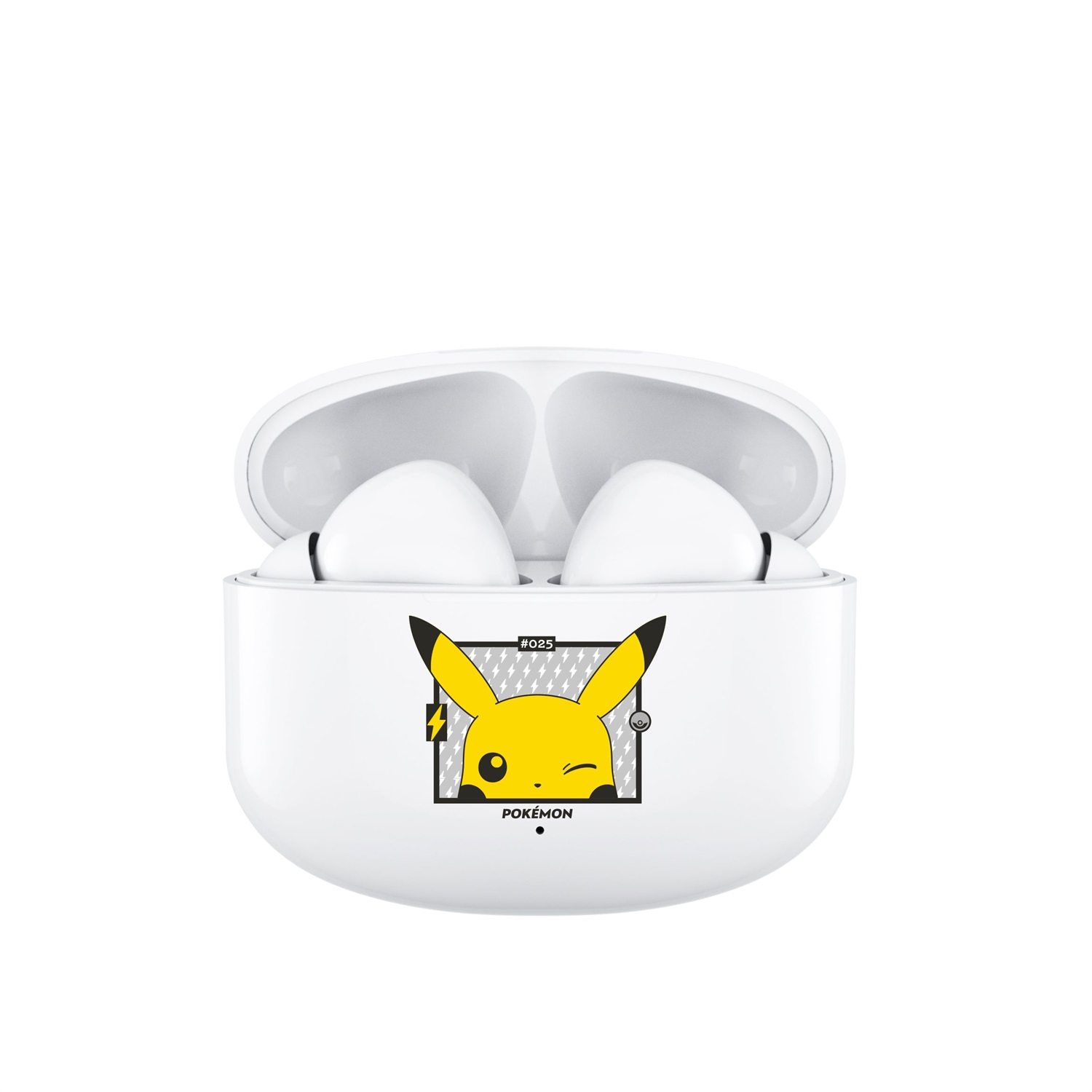 OTL Technologies Pokemon #25 CORE TWS EARPODS - Cuffie In-ear True Wireless Stereo Bluetooth per Musica e Chiamate, Fino a 6 Ore di Autonomia, Custodia di Ricarica Inclusa, Colori Bianco e Giallo