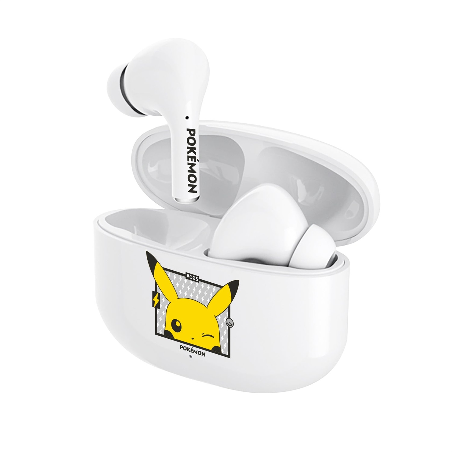 OTL Technologies Pokemon #25 CORE TWS EARPODS - Cuffie In-ear True Wireless Stereo Bluetooth per Musica e Chiamate, Fino a 6 Ore di Autonomia, Custodia di Ricarica Inclusa, Colori Bianco e Giallo