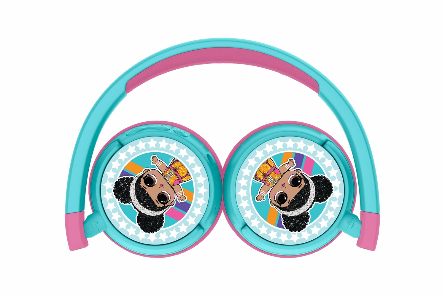 OTL Technologies LOL979 Cuffie Senza Fili per Bambini Bluetooth V5.1 con Microfono, Batteria da 500 mAh, Volume Sicuro, Rosa e Blu