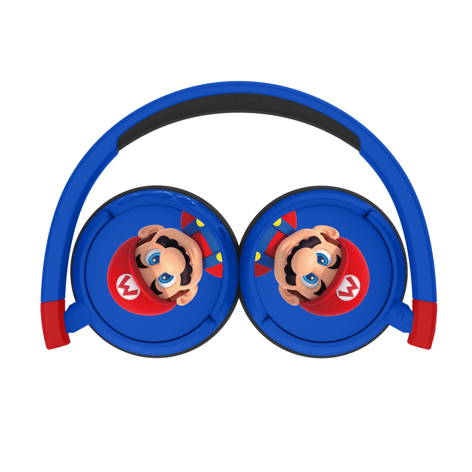 OTL Technologies SM1001 Cuffie Wireless per Bambini - Blu e Rosso, Bluetooth V5.1, Impostazioni di Volume Sicuro, Design Circumaurale