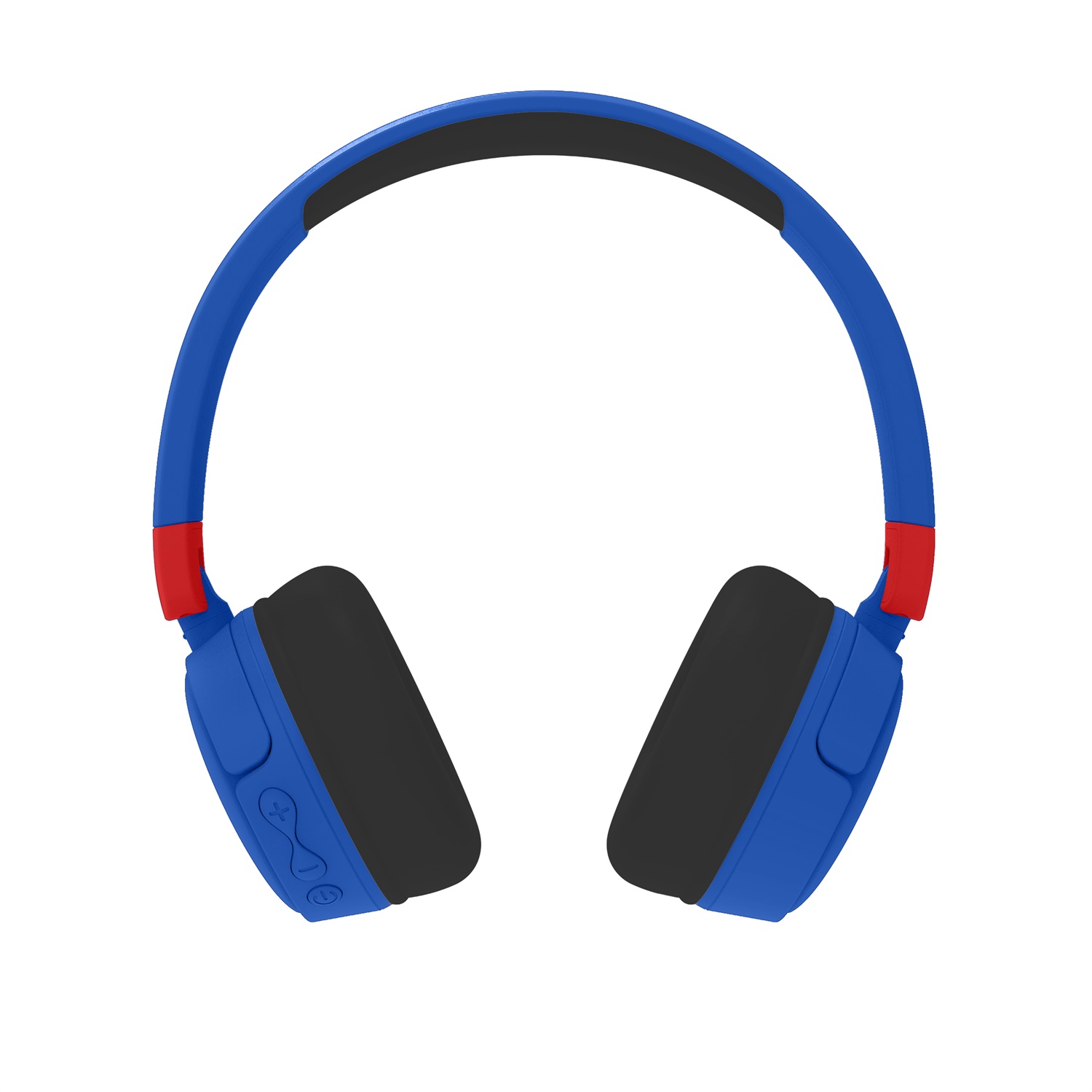 OTL Technologies SM1001 Cuffie Wireless per Bambini - Blu e Rosso, Bluetooth V5.1, Impostazioni di Volume Sicuro, Design Circumaurale