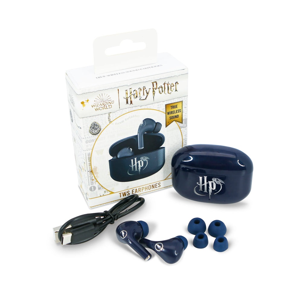 OTL Technologies HP1133 Auricolari TWS In-ear Bluetooth V5.0 con Custodia di Ricarica USB-C - Navy Silver Core
