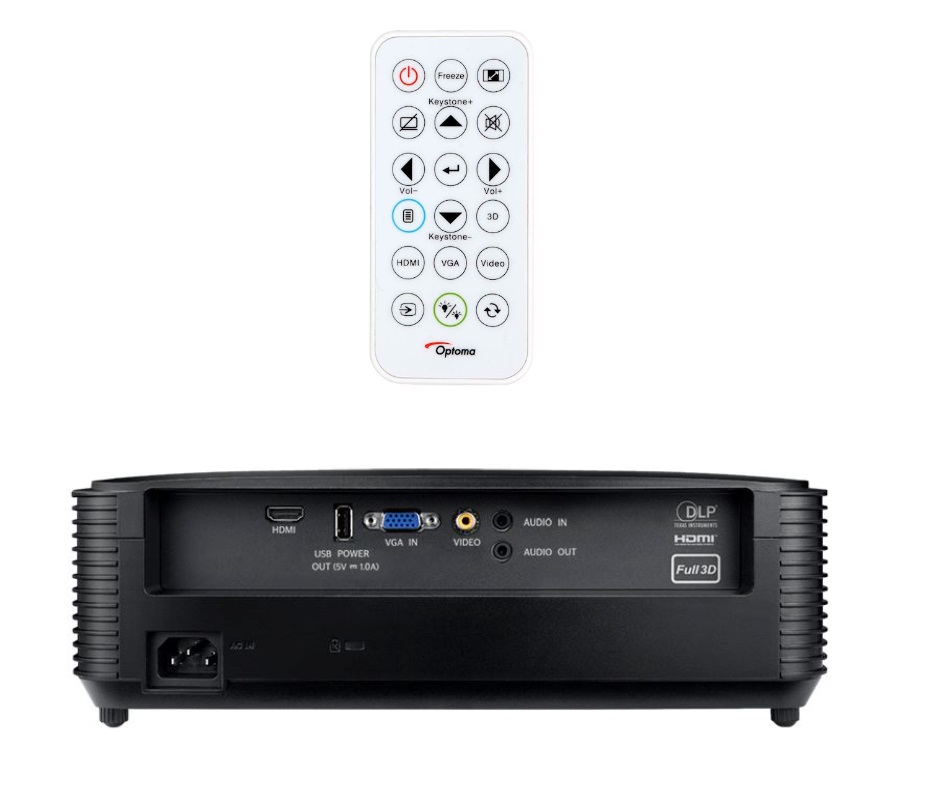 Optoma S336 Videoproiettore DLP SVGA 4000 ANSI Lumen, Contrasto 25000:1, Compatibilità 3D, Nero