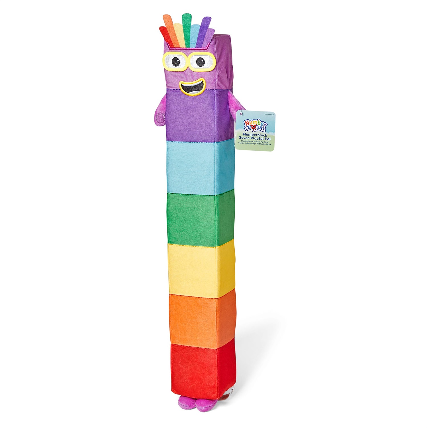 Learning Resources Numberblock Sette - Peluche Morbido Educativo per Bambini dai 18 Mesi