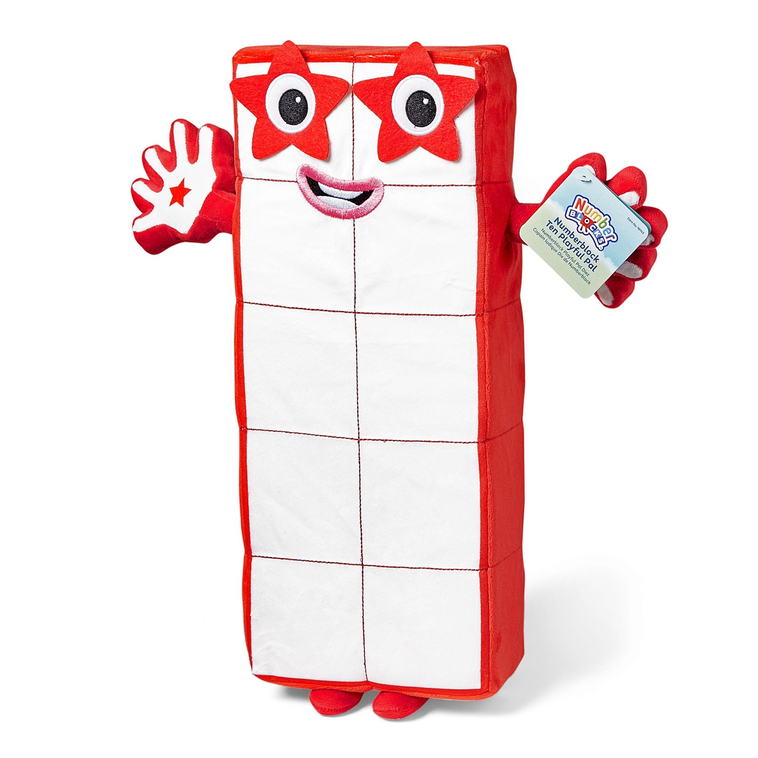Learning Resources Numberblock Dieci Peluche Educativo per Bambini 18 Mesi , Stimola il Conteggio e la Creatività