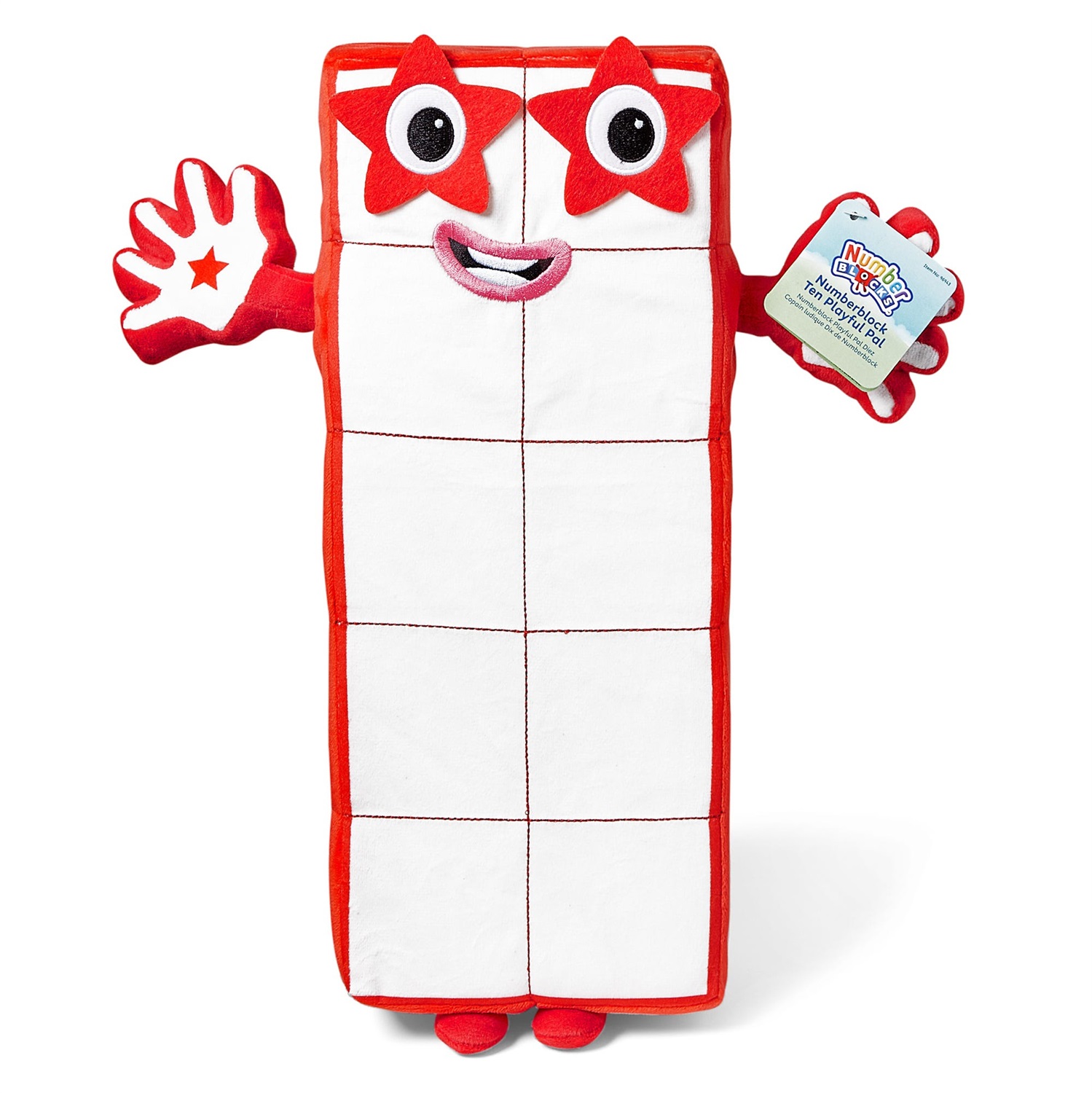 Learning Resources Numberblock Dieci Peluche Educativo per Bambini 18 Mesi , Stimola il Conteggio e la Creatività