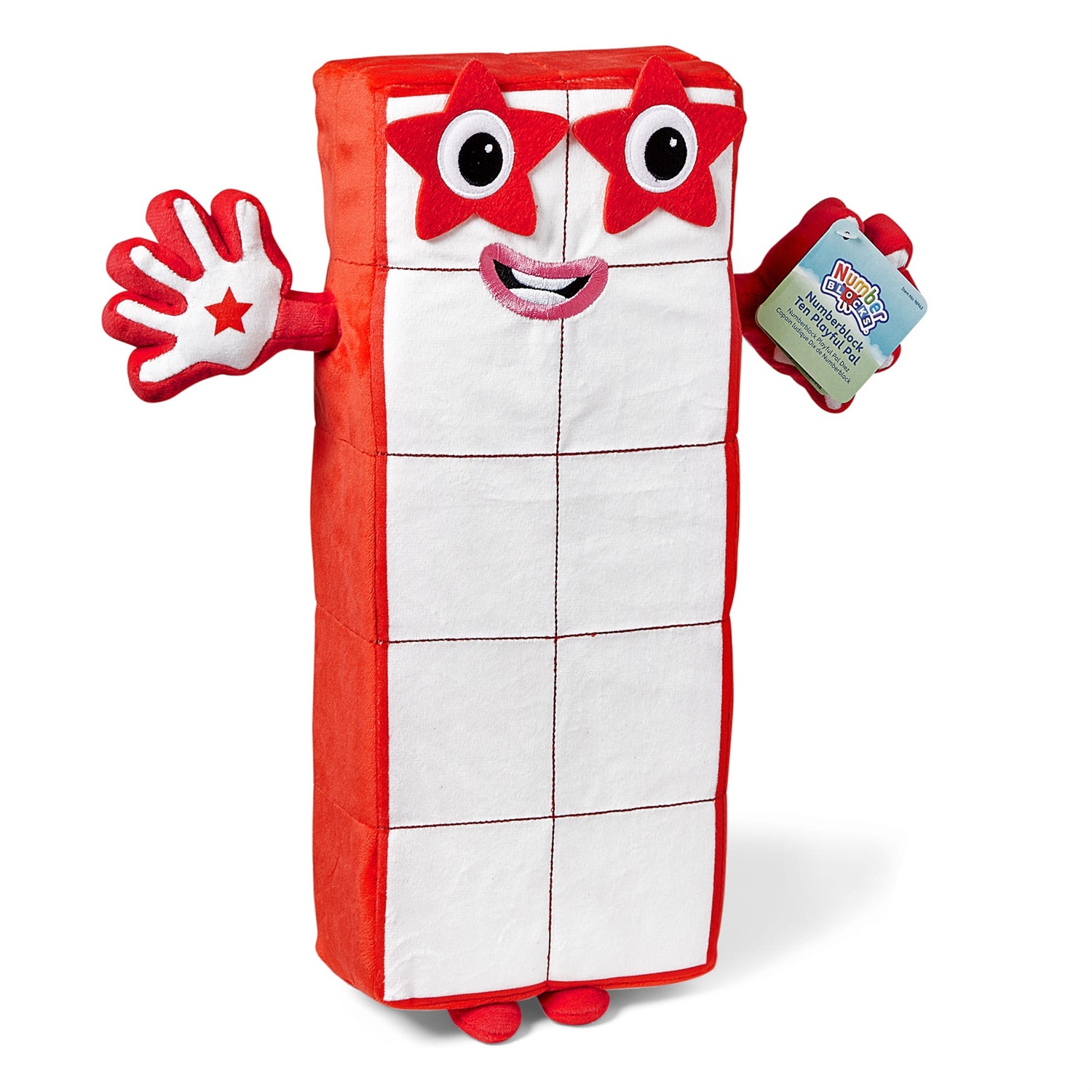 Learning Resources Numberblock Dieci Peluche Educativo per Bambini 18 Mesi , Stimola il Conteggio e la Creatività