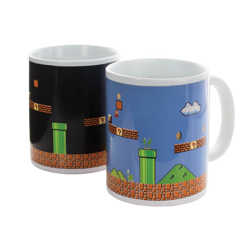 Paladone PP2927NN Tazza Super Mario Bros Heat Change in Ceramica - Set di 2 pz, 0,3 L, Multicolore