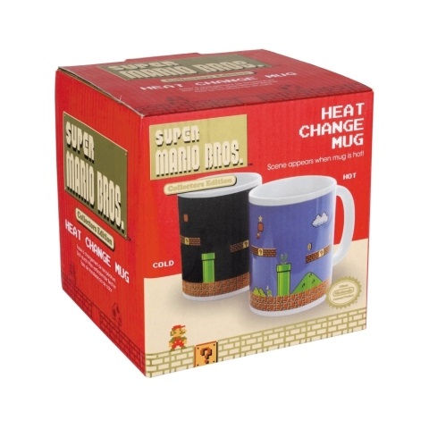 Paladone PP2927NN Tazza Super Mario Bros Heat Change in Ceramica - Set di 2 pz, 0,3 L, Multicolore