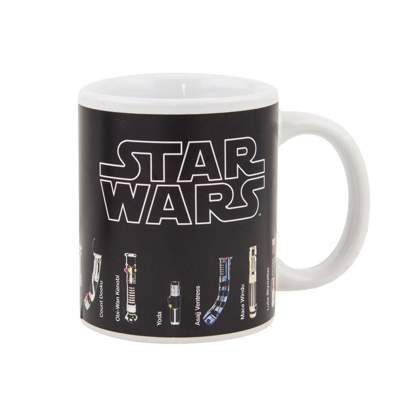 Paladone Tazza Cambiamento di Calore Lightsaber Star Wars - Ceramica, 295ml, Design con Spade Laser, Merchandise Ufficiale Disney