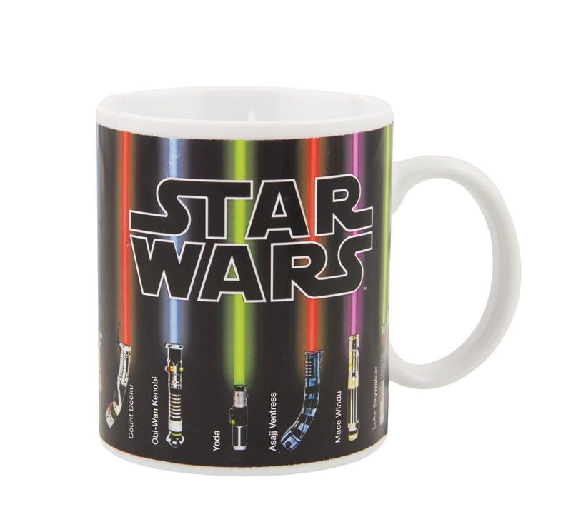 Paladone Tazza Cambiamento di Calore Lightsaber Star Wars - Ceramica, 295ml, Design con Spade Laser, Merchandise Ufficiale Disney