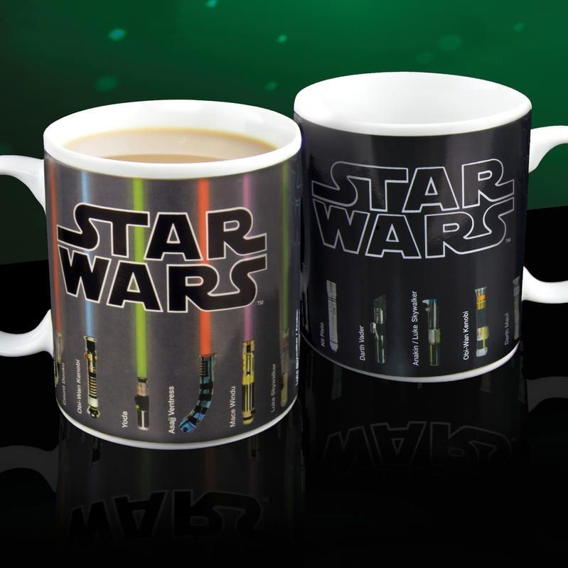 Paladone Tazza Cambiamento di Calore Lightsaber Star Wars - Ceramica, 295ml, Design con Spade Laser, Merchandise Ufficiale Disney