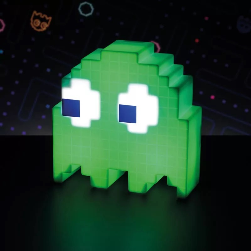 Paladone PP4336PM Lampada Decorativa Pac-Man Ghost - 16 Colori, 3 Modalità di Accensione, Alimentata via USB