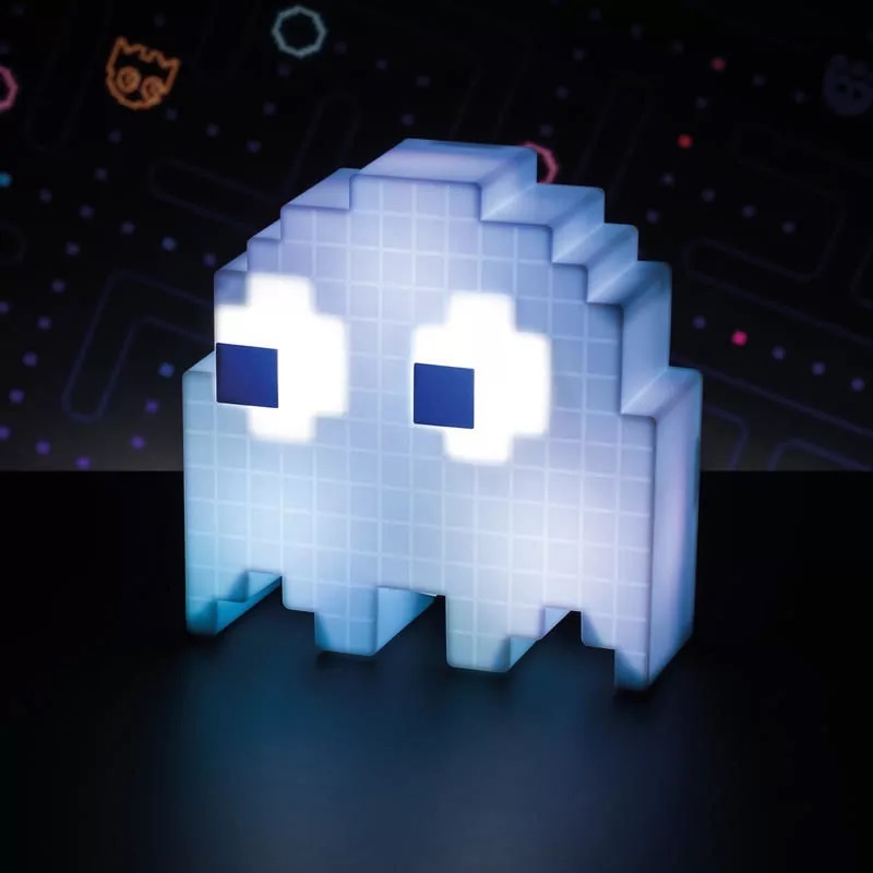 Paladone PP4336PM Lampada Decorativa Pac-Man Ghost - 16 Colori, 3 Modalità di Accensione, Alimentata via USB