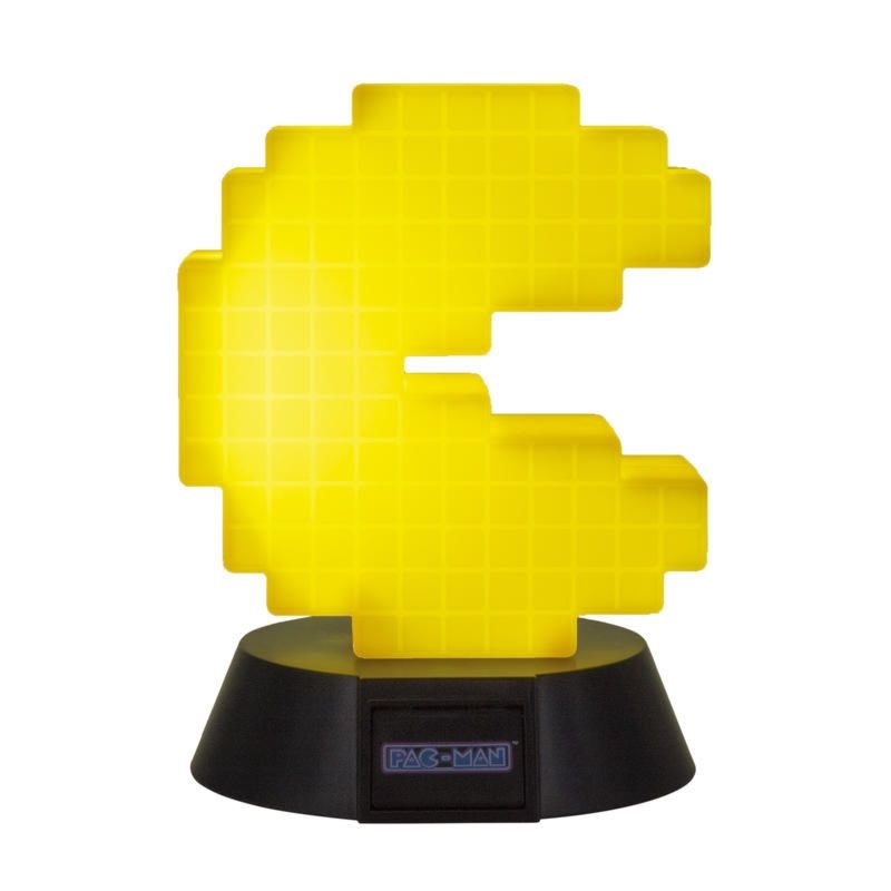 Paladone Mini Lampada Pac-Man 3D 10 cm Multicolore - Illuminazione Decorativa con Alimentazione USB o 3 Pile AAA