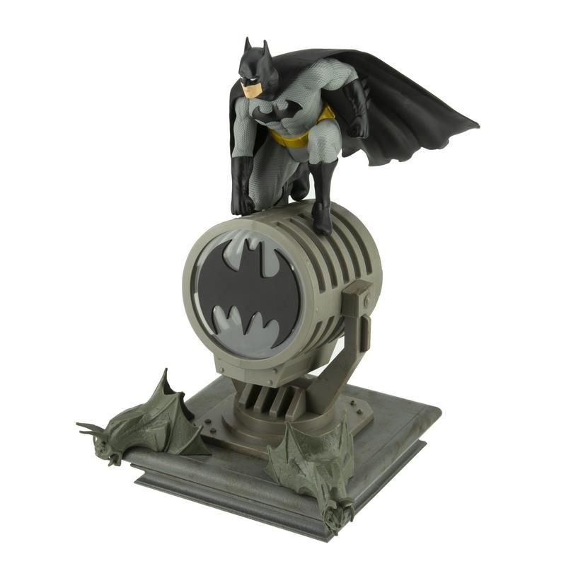 Paladone Lampada Batman Figurine Light BDP - Luce da Notte Multicolore LED, Altezza 27 cm