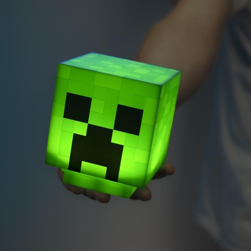 Paladone Creeper Light V2 - Luce da Scrivania Portatile con Suoni Ufficiali di Minecraft, Luce Notturna per Bambini