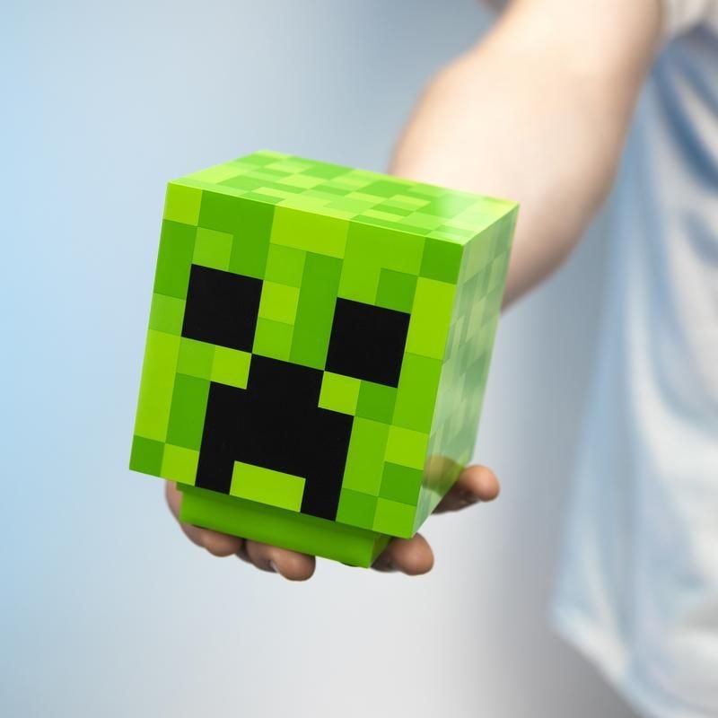 Paladone Creeper Light V2 - Luce da Scrivania Portatile con Suoni Ufficiali di Minecraft, Luce Notturna per Bambini