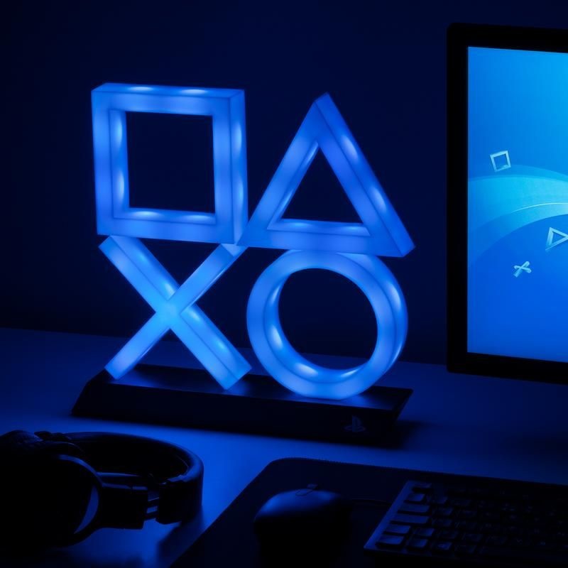 Paladone Icons Light XL - Lampada da Tavolo Ufficiale PlayStation 5 con Illuminazione Soffusa