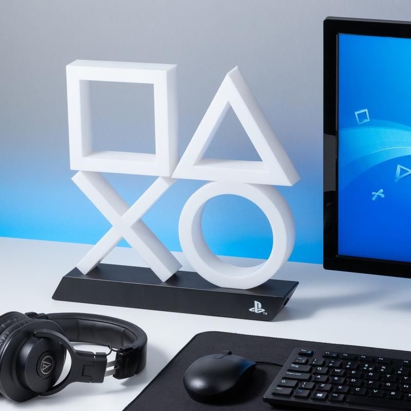 Paladone Icons Light XL - Lampada da Tavolo Ufficiale PlayStation 5 con Illuminazione Soffusa