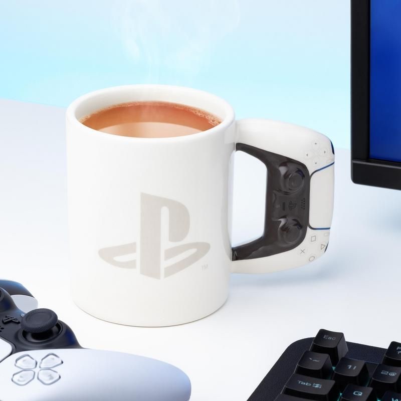 Paladone Tazza PlayStation 3D a Forma di Controller PS5 in Ceramica, 480ml