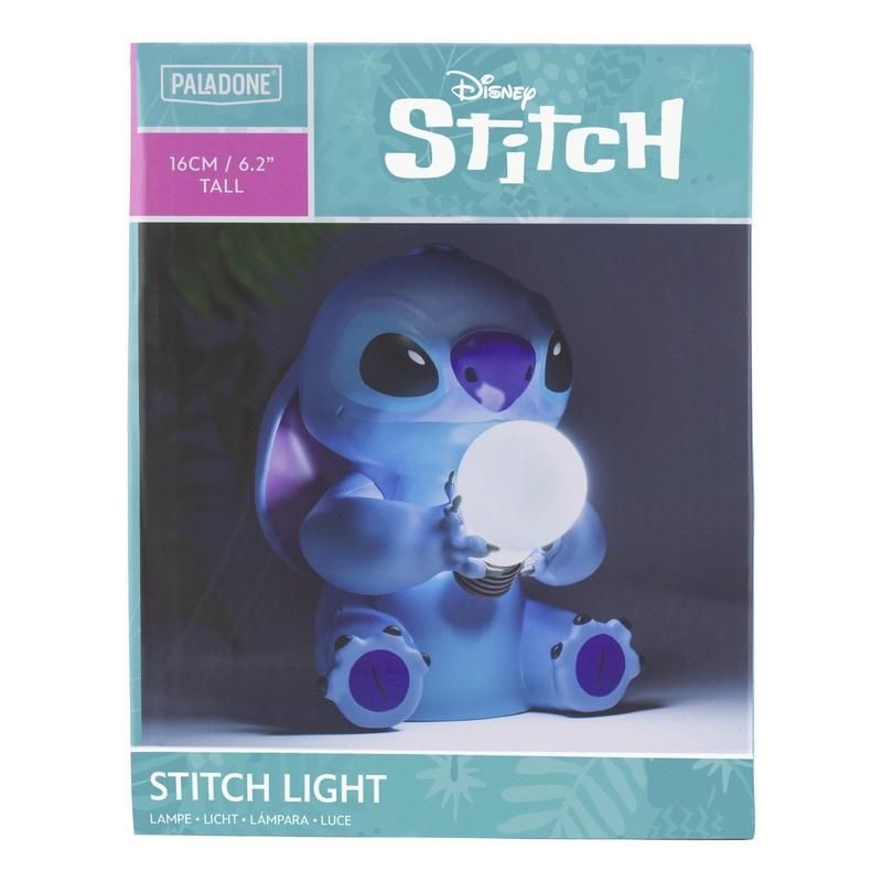 Paladone PP9652LS Lampada Luce Notturna Stitch di Lilo & Stitch - Decorazione per Tavolo da Letto, Alimentata a Batterie AAA