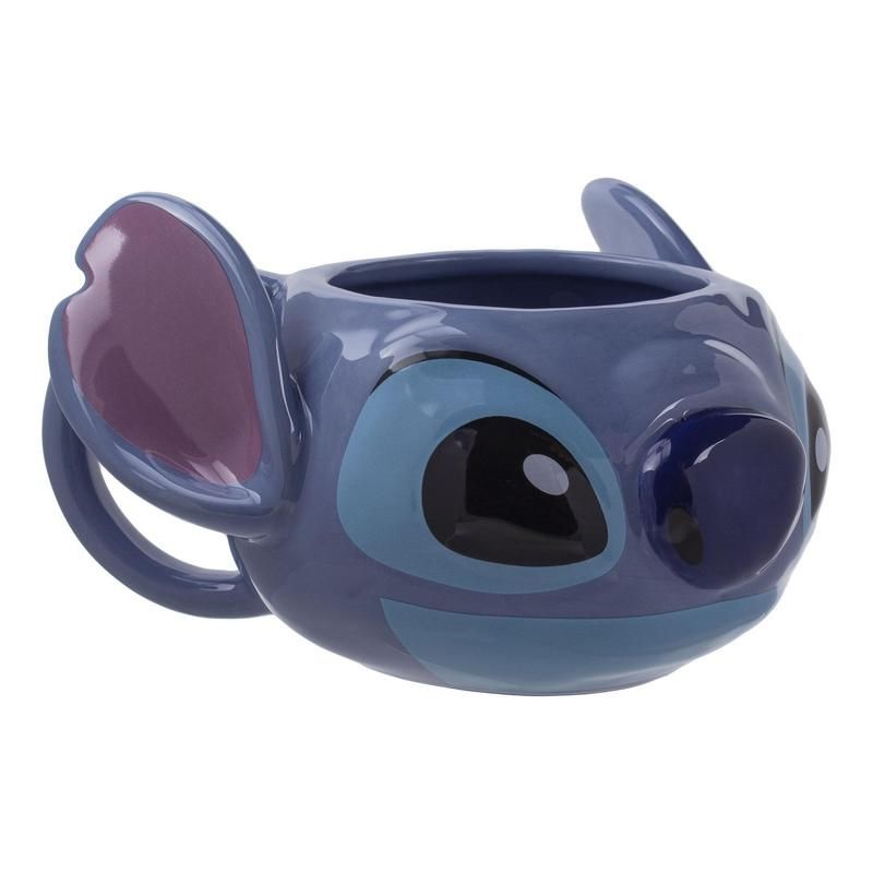 Paladone Tazza Stitch in Ceramica Dipinta a Mano - Tazza Sagomata 450ml - Regalo per Fan Disney