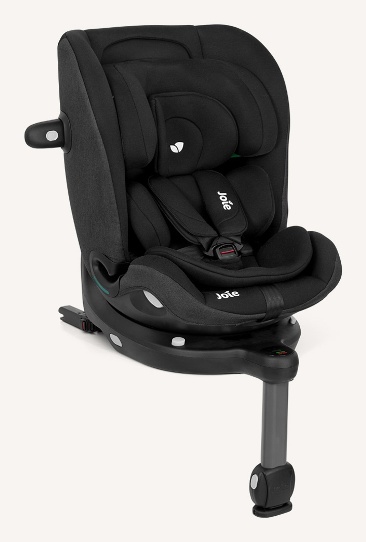 Joie Seggiolino Auto i-Pivot Grow 360° - Nero/Shale, per Bambini da 0 a 10 Anni (0-36 kg, 40-135 cm)