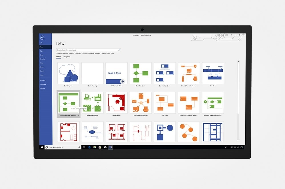 Microsoft Visio Standard 2019 - Licenza Digitale ESD per Windows, Product Key Originale, Reinstallabile