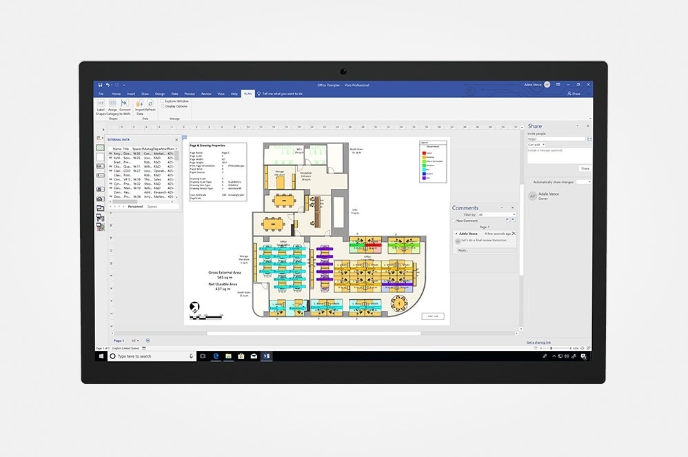 Microsoft Visio Standard 2019 - Licenza Digitale ESD per Windows, Product Key Originale, Reinstallabile