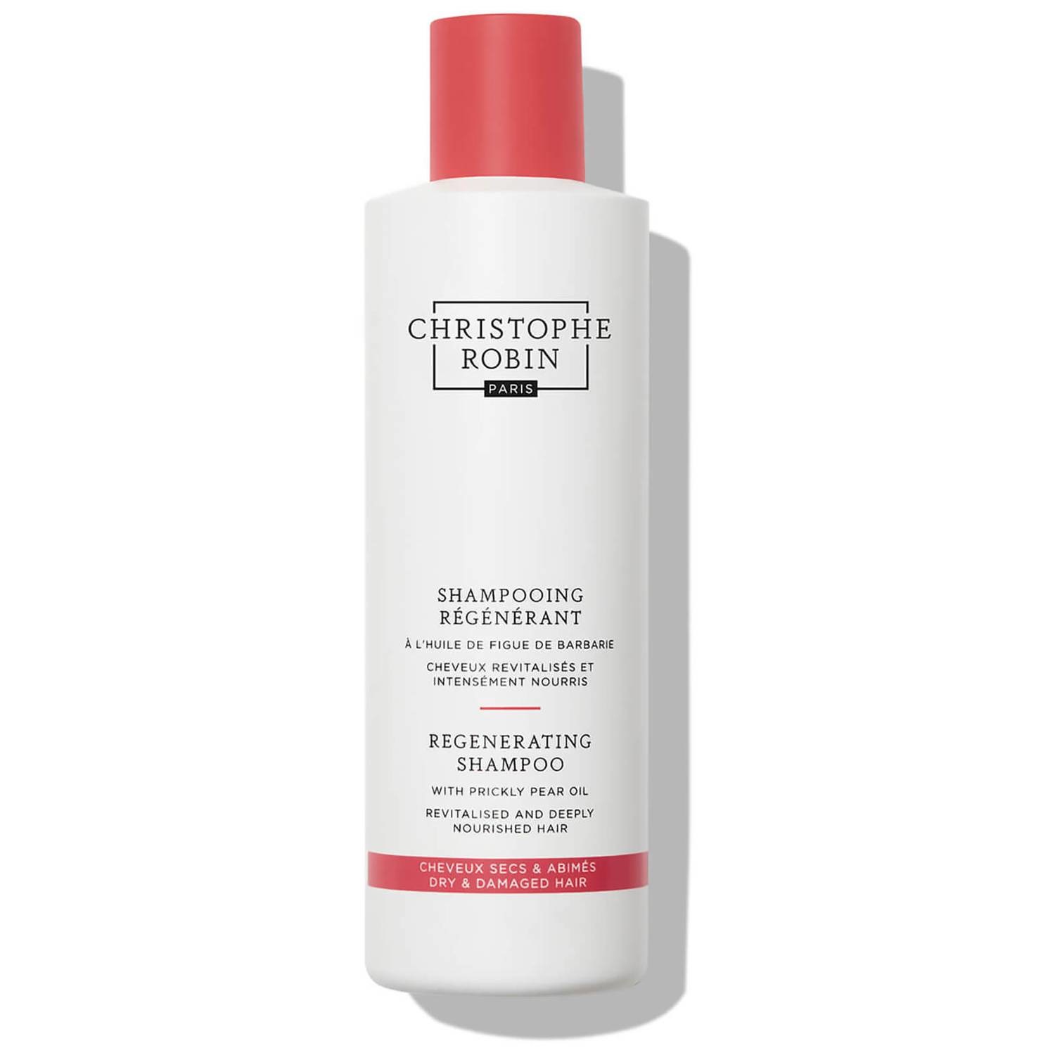 Christophe Robin Shampoo Rigenerante con Olio di Fico D'India 250 ml Unisex - Nutre e Ripara Capelli Secchi e Danneggiati