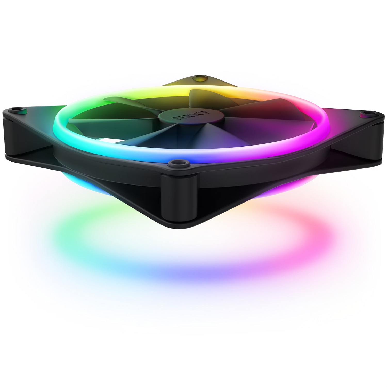 NZXT F140 RGB DUO Ventilatore 14 cm Nero - 20 LED RGB, Controllo PWM, Flusso d'aria 84,75 pdc/min