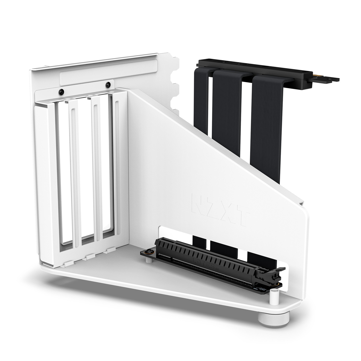 NZXT Kit di montaggio verticale per GPU AB-RH175-W1 - 175 mm - Bianco - Supporto in acciaio robusto con cavo riser PCIe 4.0x16