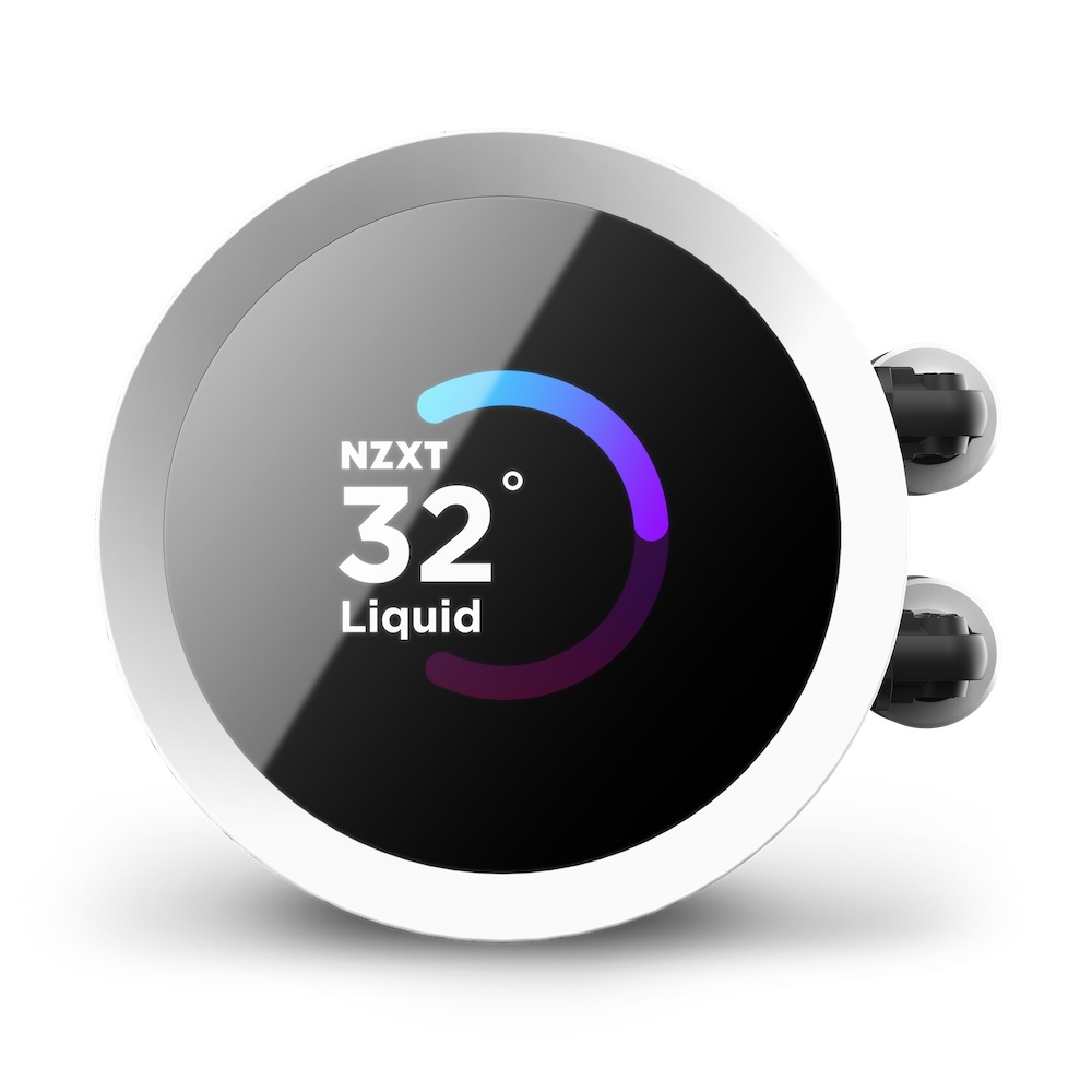 NZXT Kraken 240 RGB Raffreddatore di liquidi tutto in uno 240mm Bianco con Display LCD e Ventole RGB