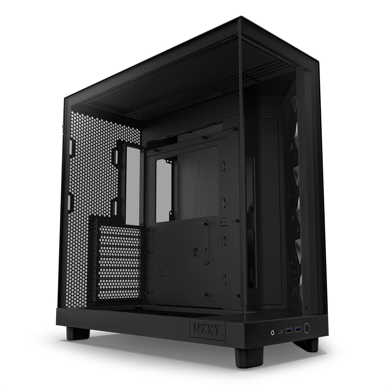 NZXT H6 Air Flow Midi Tower Nero - Case ATX con Vetro Temperato e Ventole RGB