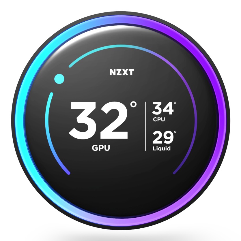 NZXT Kraken Elite 360 - Raffreddatore di liquidi AIO 360 mm con 3 ventole F120P e display LCD IPS 640x640 - Nero